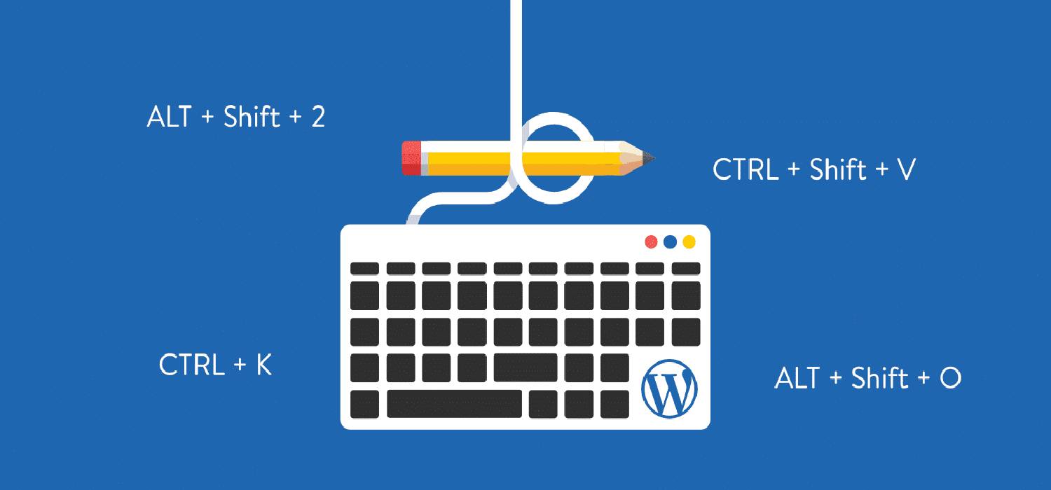 keyboard shortcuts in WordPress