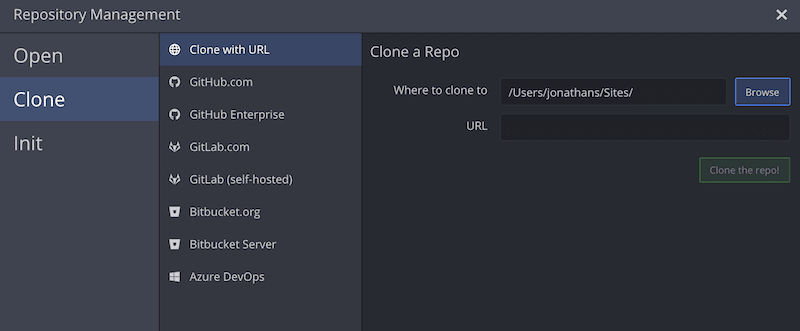 Clone repository